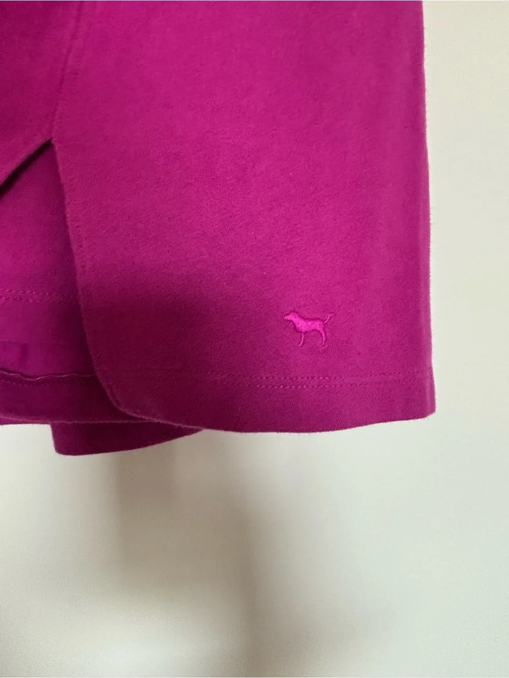 PINK Victoria's Secret Magenta Racerback Skort with matching bra set